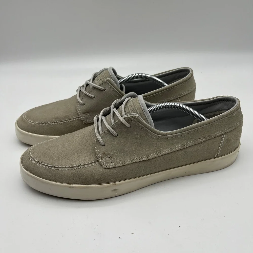 Converse CONS 147540C M 13 Gray Suede Skate Shoes Low Top Moccasin Toe‎ Sneaker - Picture 3 of 10